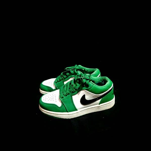 ORIGINAL NIKE AIR JORDAN 1 RETRO I LOW OG PINE GREEN BLACK WHITE 5