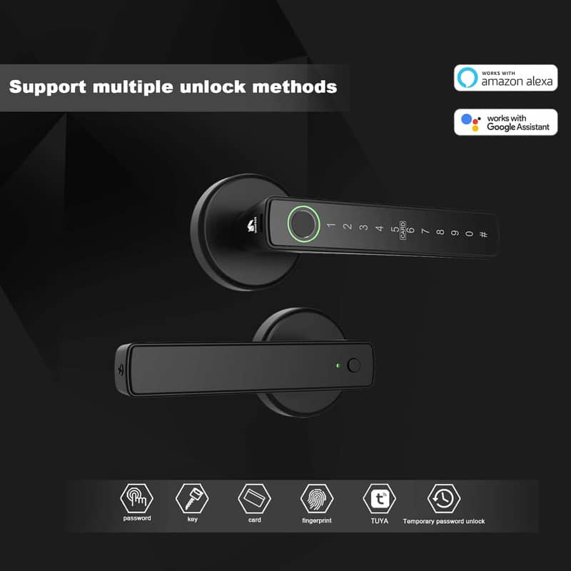 WinFree Smart Door Lock - Unlock with finger print, digital password 6