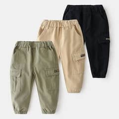 premium quality cotton cargo pants kids singal nd bulck