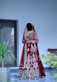 mairoon velvet bridal lehnga wore only once