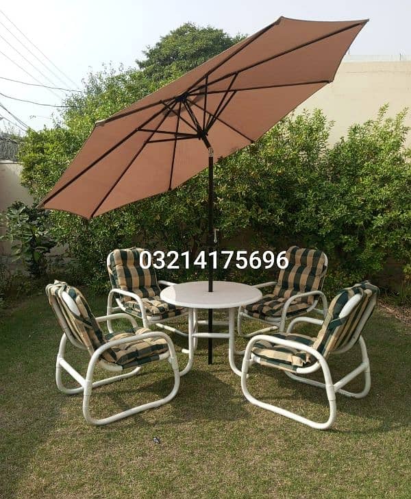 OUTDOOR GARDEN RATTAN UPVC FURNITURE SOFA SET CHAIRS TABLE UMBRELLA 17