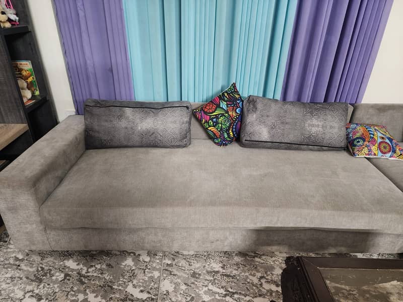 L shape sofa set / Corner sofa / Velvet sofa / L Shape sofa for sale 5