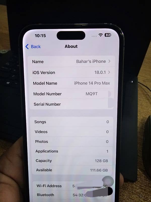 iphone 14 Pro Max Non PTA , 128 GB Sim Time 3