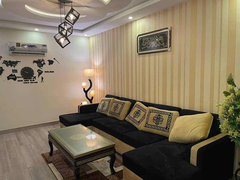 1-Bed Fully Furnished Flat For Rent Family Building Best Location Sector E Bahria Town Lahore 1