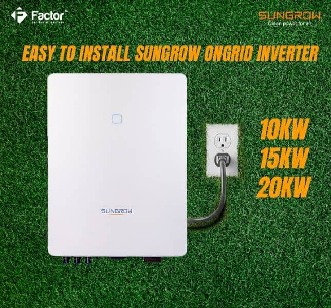 Sungrow on grid inverter 10kw/125kw available 1