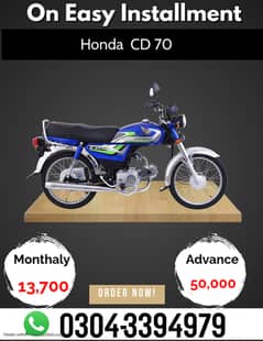 Honda CD 70 2024 on Easy Installment