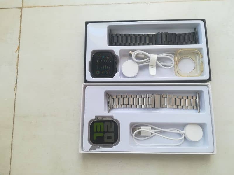 2 Smart watchs with chain strap 1