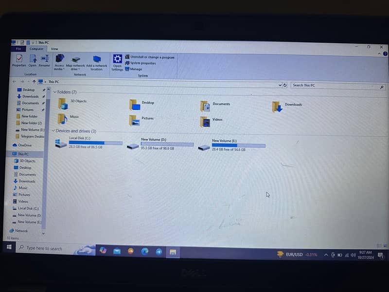 Dell laptop latitude E5450 8gb 256 ssd 7