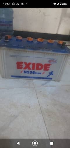 exide 135 17 plate battery with perfect backup