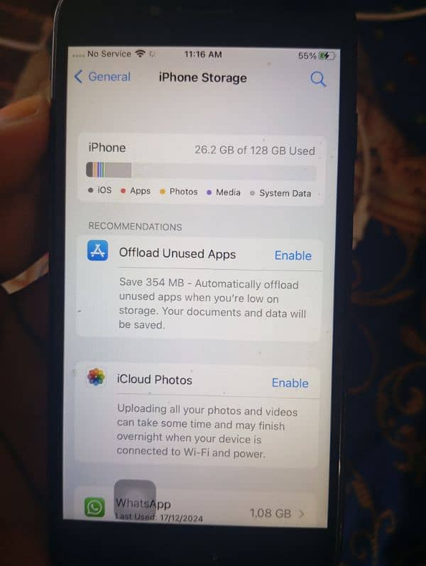 iPhone 7 128 GB RAM battery health 64 urgent for sale 3