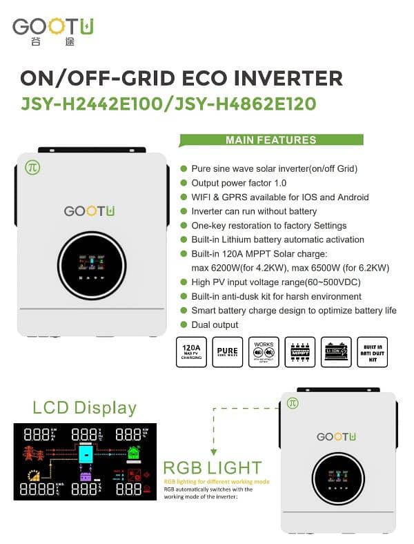 6.2kw Hybrid inverter imported 6