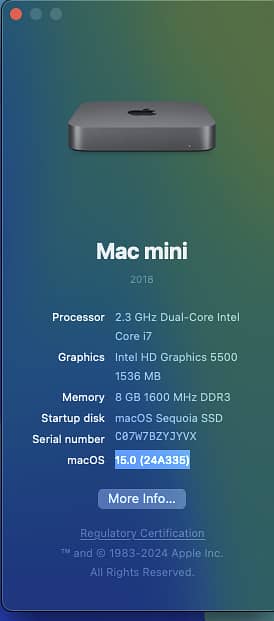 Intel NUC 5th Gen (NUC5i5MYHE) with macOS Sequoia 15 – Fully Working 0