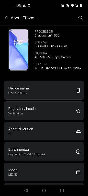 OnePlus 9 pta approved with charger 6