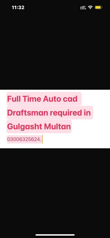 AutoCad Draftsman required 0