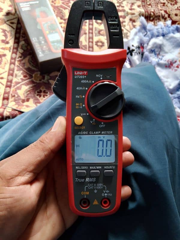 Unit 203+ Ac Dc Clamp Ampare meter 0