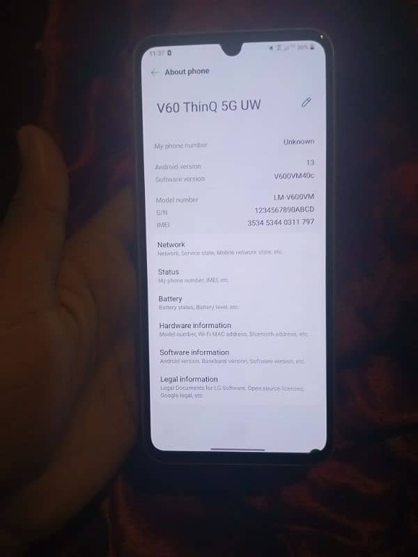 LG v60 thinq 3