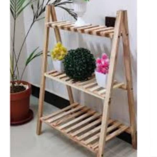 3 Tier Wooden Flower Pot Planter 4