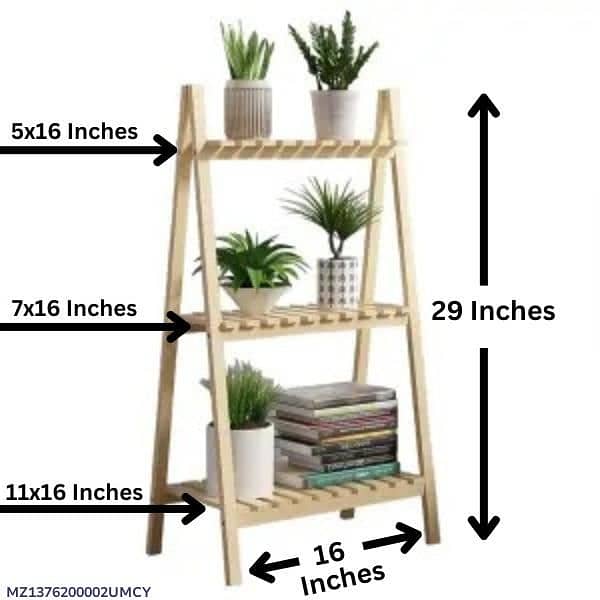 3 Tier Wooden Flower Pot Planter 6