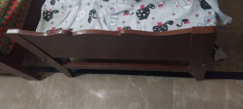 kids child single bed with mattress 2