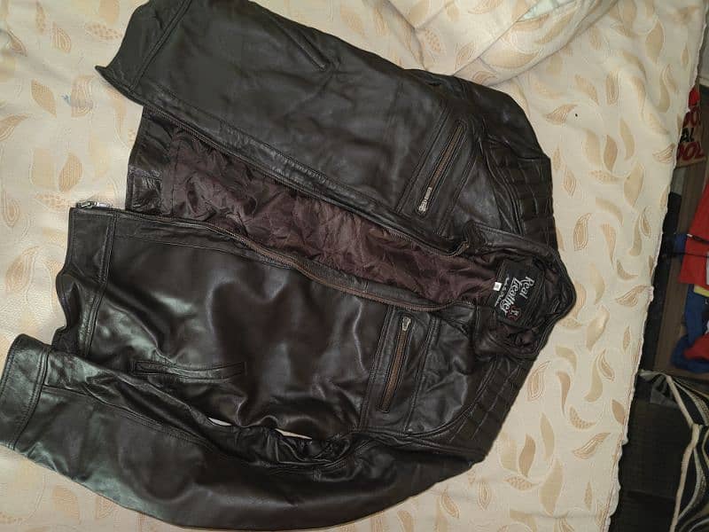 100% Sheep Leather 2XL Jacket New 0