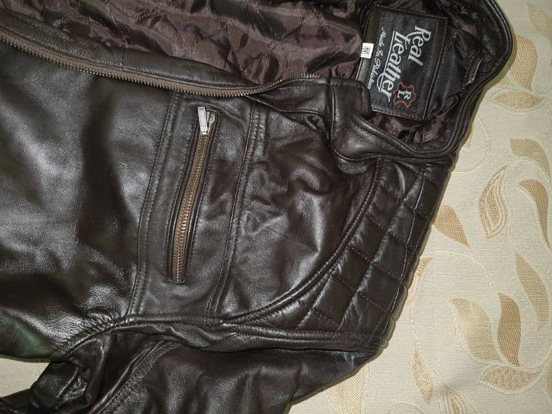 100% Sheep Leather 2XL Jacket New 3