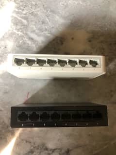 8 port and 5 port tp link , netgear , d link gigabit