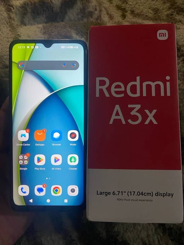 Redmi A3x 3/64 Box opened 1 year warranty 0