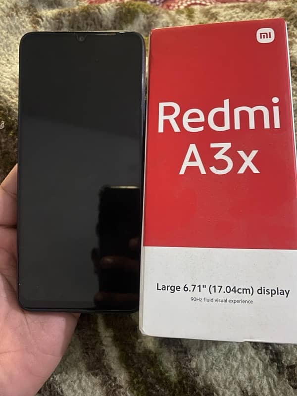 Redmi A3x 3/64 Box opened 1 year warranty 1