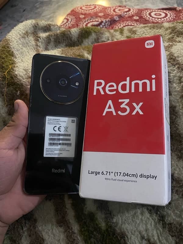 Redmi A3x 3/64 Box opened 1 year warranty 2