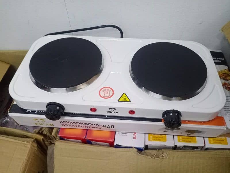 Double Burner Hot Plate Stove - ڈبل برنر ہاٹ پلیٹ سٹو 1