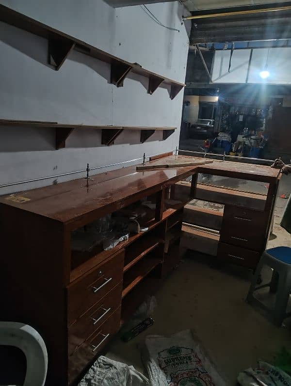 Wooden Counter for Shop (Lasani Wood) 2