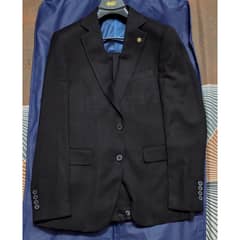 Dinner Brand Black 2-Piece Suit - Size 46/32, Like New