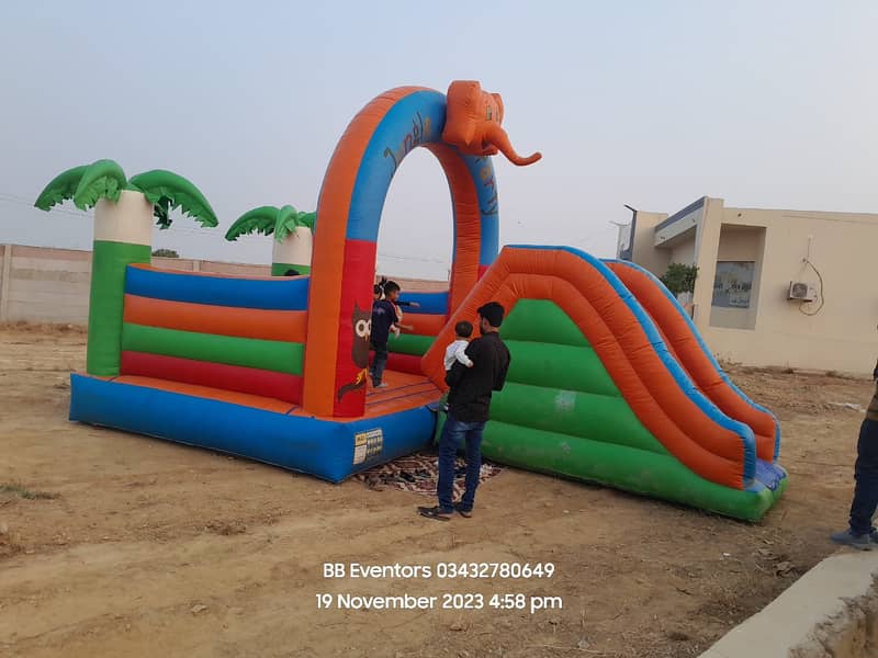 jumping castle with slide 1