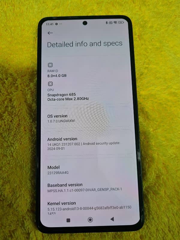 Redmi note 13 8+4GB 256GB Pta approved with complete box black color 2