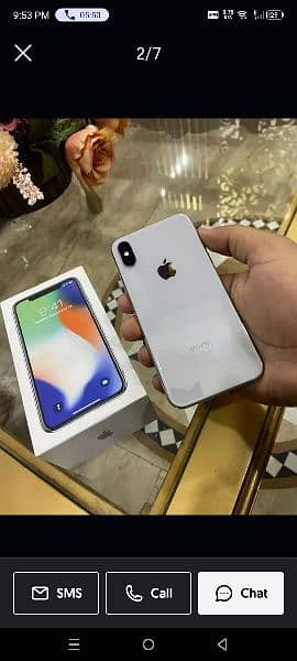 IPHONE X 256 GB - PTA APPROVED - WHITE (NEW TYPE) WITH BOX 0