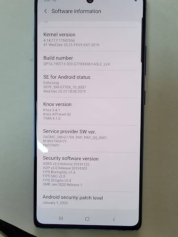 Samsung Galaxy S10 lite Non PTA 2