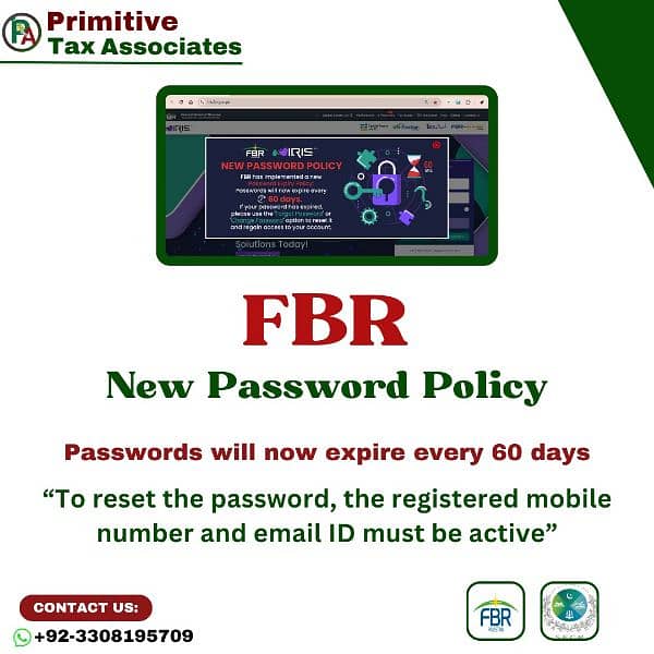 FBR NEW PASSWORD POLICY 0