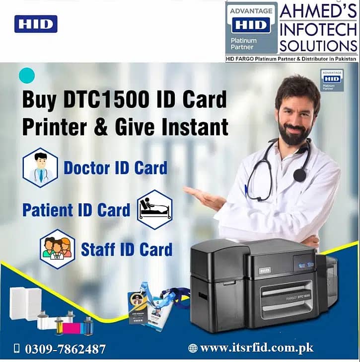 HID FARGO ID Cards Printer Student Card Printing 15