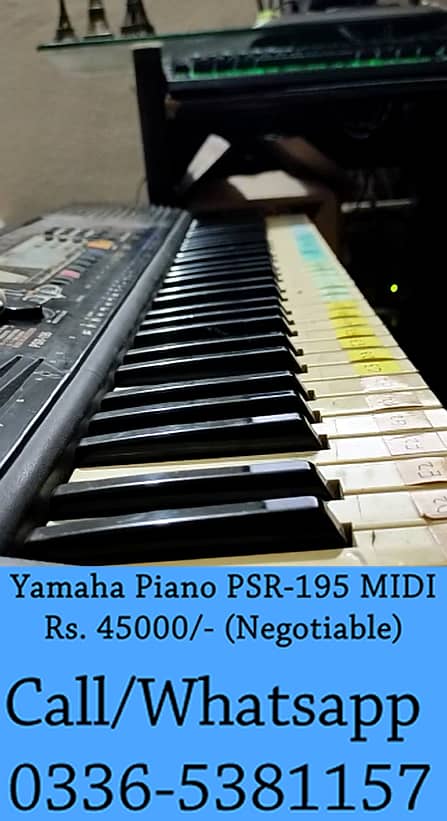 Professional Digital Piano Yamaha Keyboard MIDI Piano 61 Keys PSR-195 3