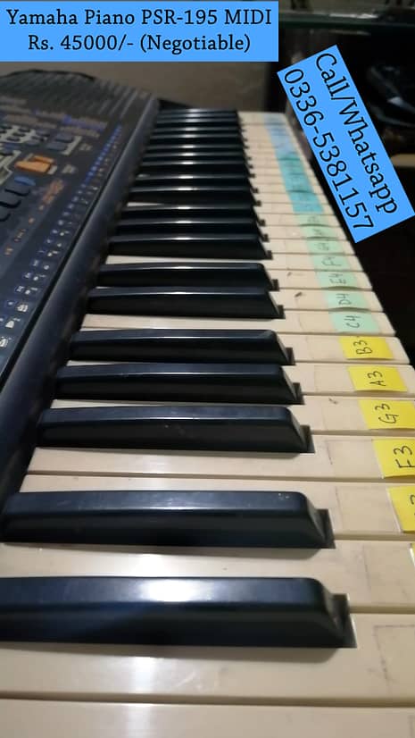 Professional Digital Piano Yamaha Keyboard MIDI Piano 61 Keys PSR-195 5