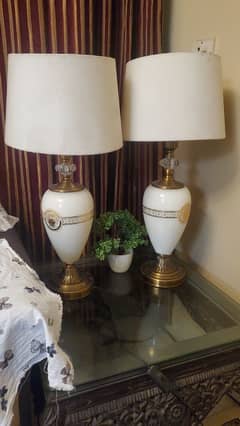 Lamp pair for sale Versace design