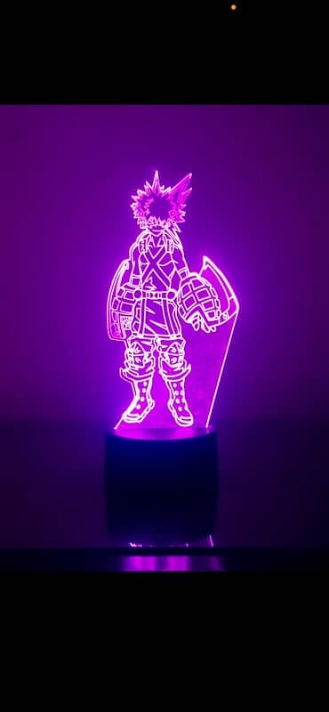 3D anime illusion night light lamps 3