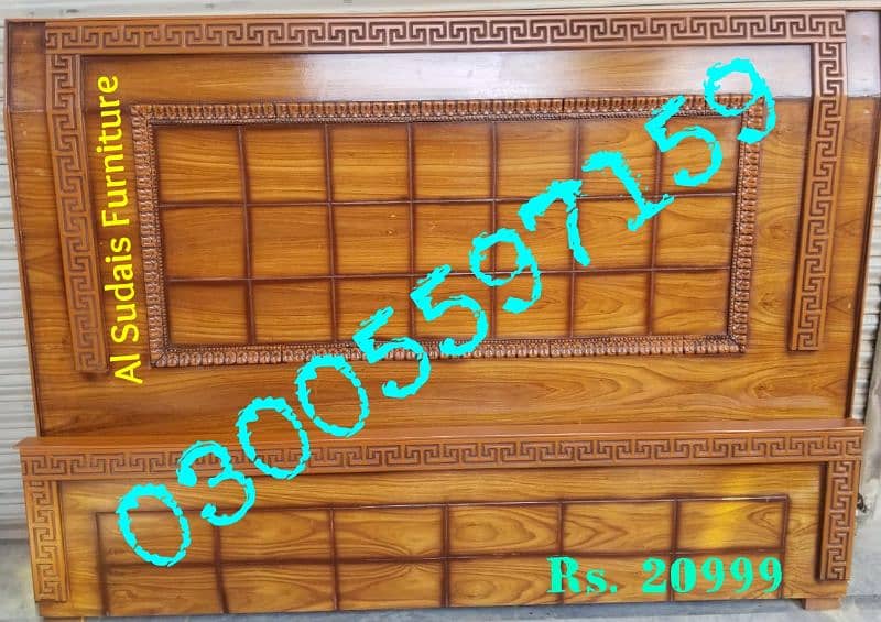 single bed double wood set home hostel furniture dressing dining room 19