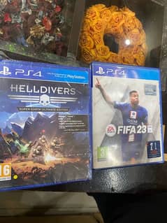 PS4 game Fifa 23+Helldivers