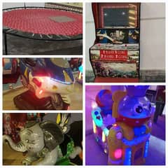 Full Playland Setup For sale| Trampoline|Token Rides|Vedio Games