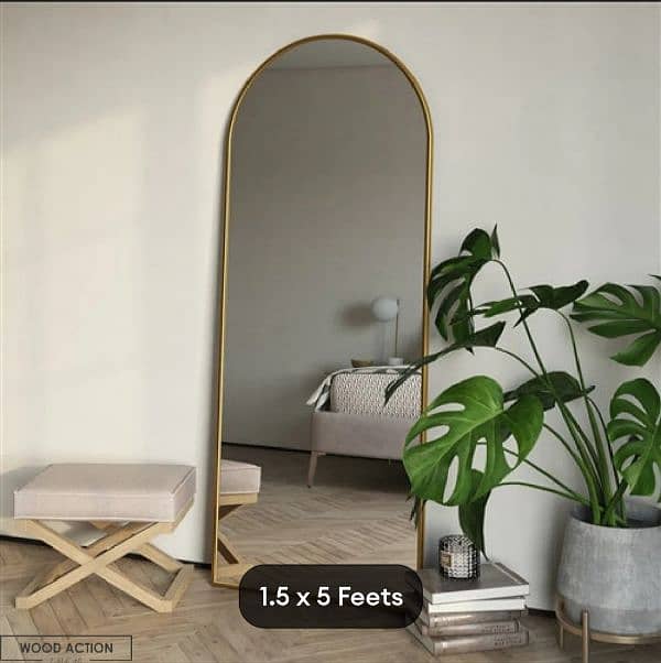 Full body size mirror adjustable stand 1