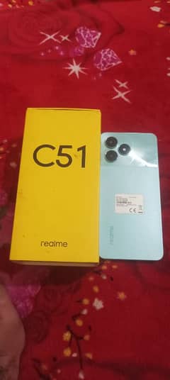 Realme c51 3/64 he box and mobile