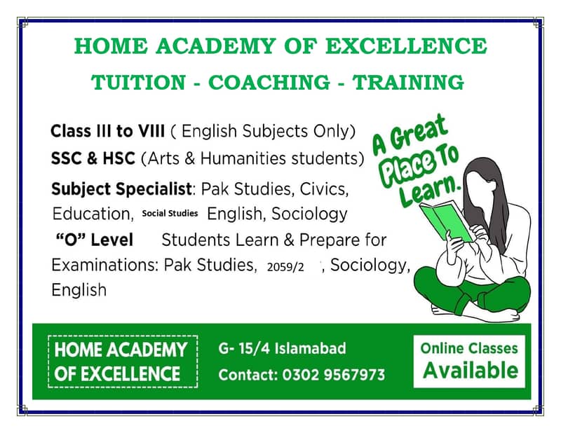 TUITION - COACHING - TRAINING  - EXPERIENCED TEACHER AVAILABLE 10