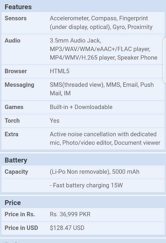 Samsung Galaxy a 31 in 4gb 128gb 7