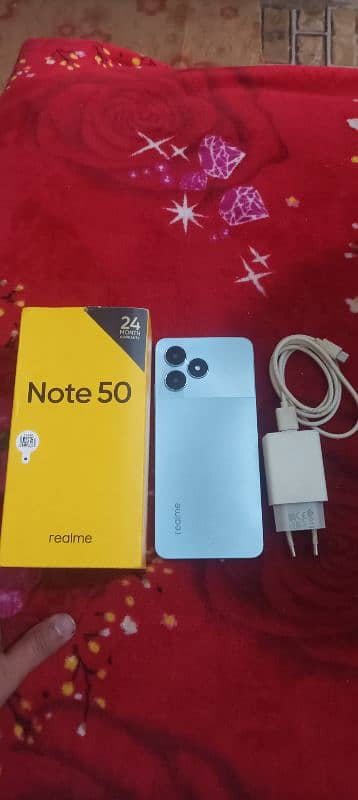 Realme note 50 complete box 0